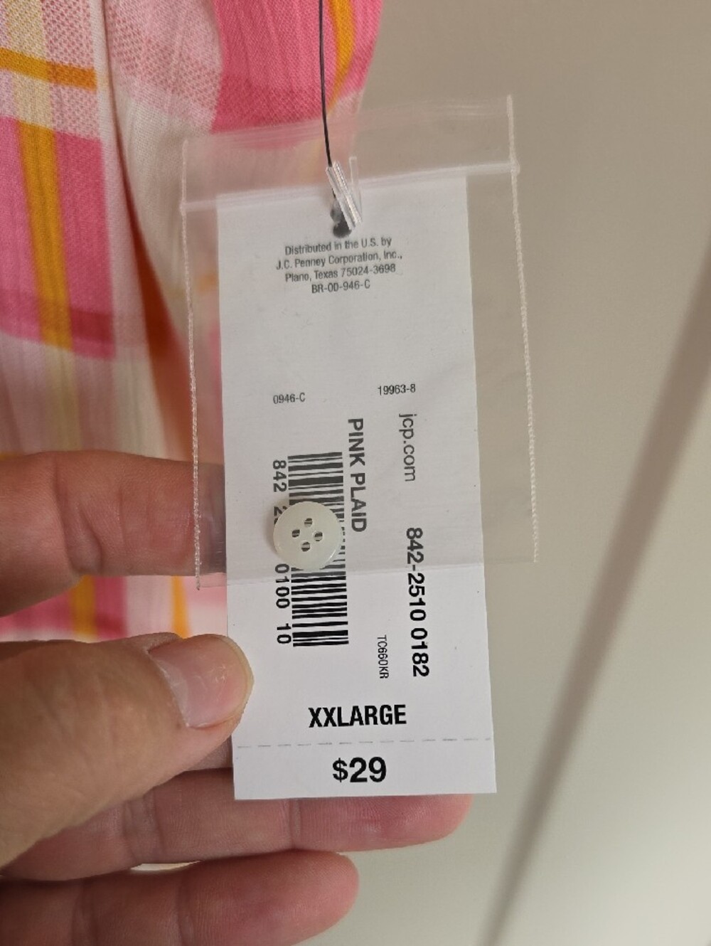 a.n.a Pink Plaid Tie-Strap Tank - Picture 3 of 5